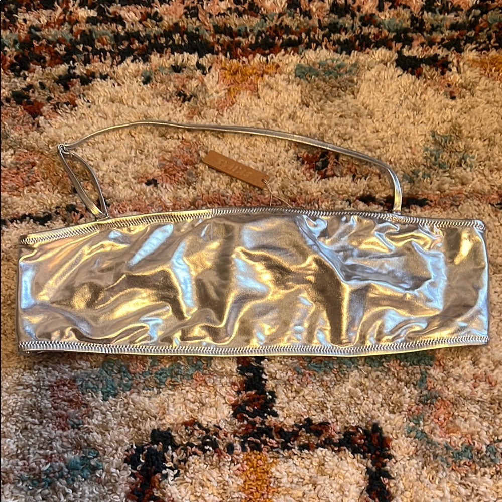 Skims silver metallic bikini top